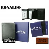 Meeste rahakott 0001-DL Black, RONALDO, Nahast rahakotid